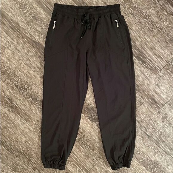 Ll bean womens black polyester jogger pants nwot - Picture 1 of 6